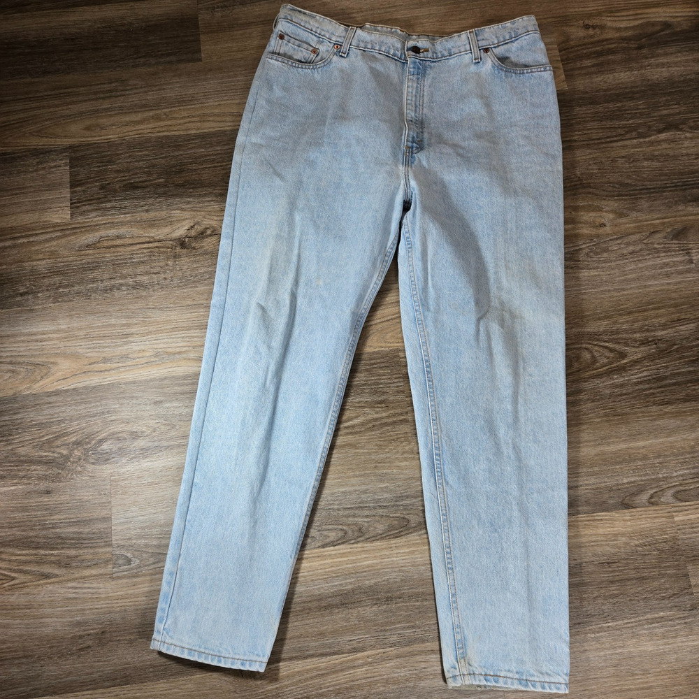 Vintage Levis 522 Jeans Womens 22 Medium Light Wash Tapered Leg Denim USA Made